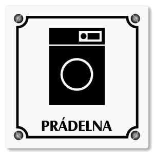 Prádelna, 80x80mm, bílá, Kansas
